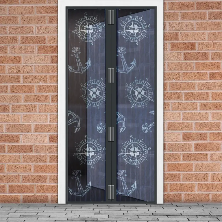 Magnetická sieť proti hmyzu na dvere 100 × 210 cm – vzor kotvy