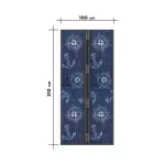Magnetická sieť proti hmyzu na dvere 100 × 210 cm – vzor kotvy