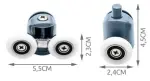 Iso Trade Set kotačića za tuš kabinu – 8 komada, univerzalni