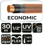 Záhradná hadica NEO ECONOMIC 1/2" × 30 m – 4-vrstvová, UV odolná