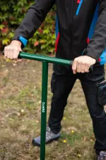Ručný zemný vrták 250 mm s T-rukoväťou VERTO – záhradný pôdny vrták