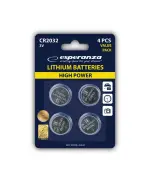 Esperanza CR2032 3V lítiové batérie – 4 ks