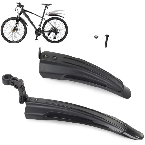 Sada blatníkov na bicykel 24–28" – predný a zadný, čierna